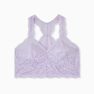Torrid Lilac Purple Unlined Racerback Bralette